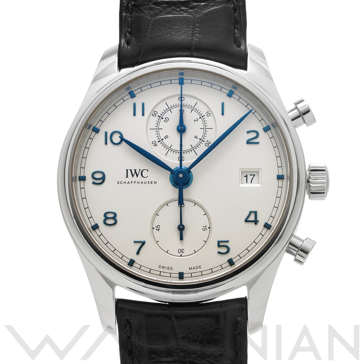 IWC ポルトギーゼ クロノグラフ クラシック IW390302 シルバー メンズ 時計 【中古】【wristwatch】
