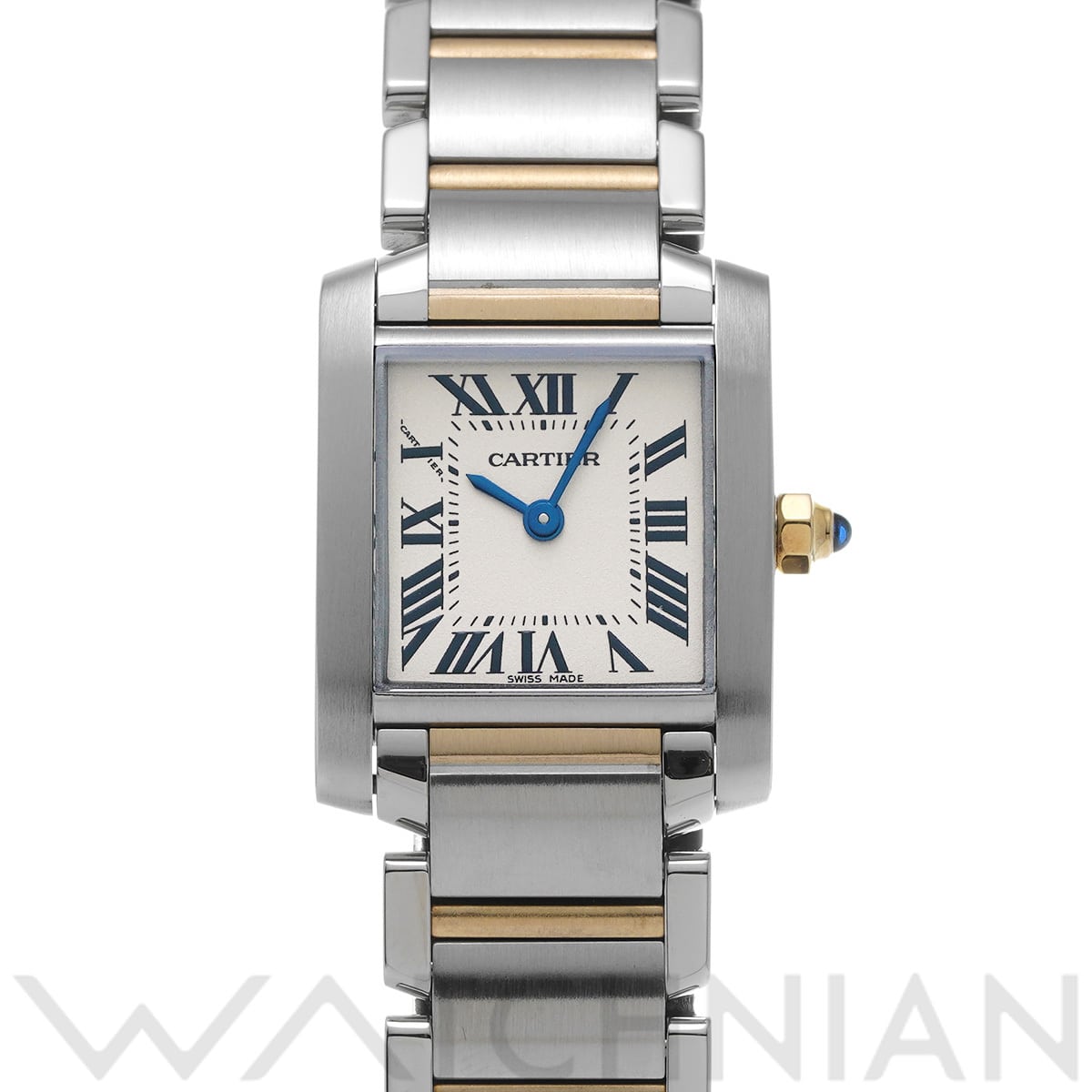 カルティエ タンク フランセーズ SM W51007Q4 シルバー レディース 時計 【中古】【wristwatch】