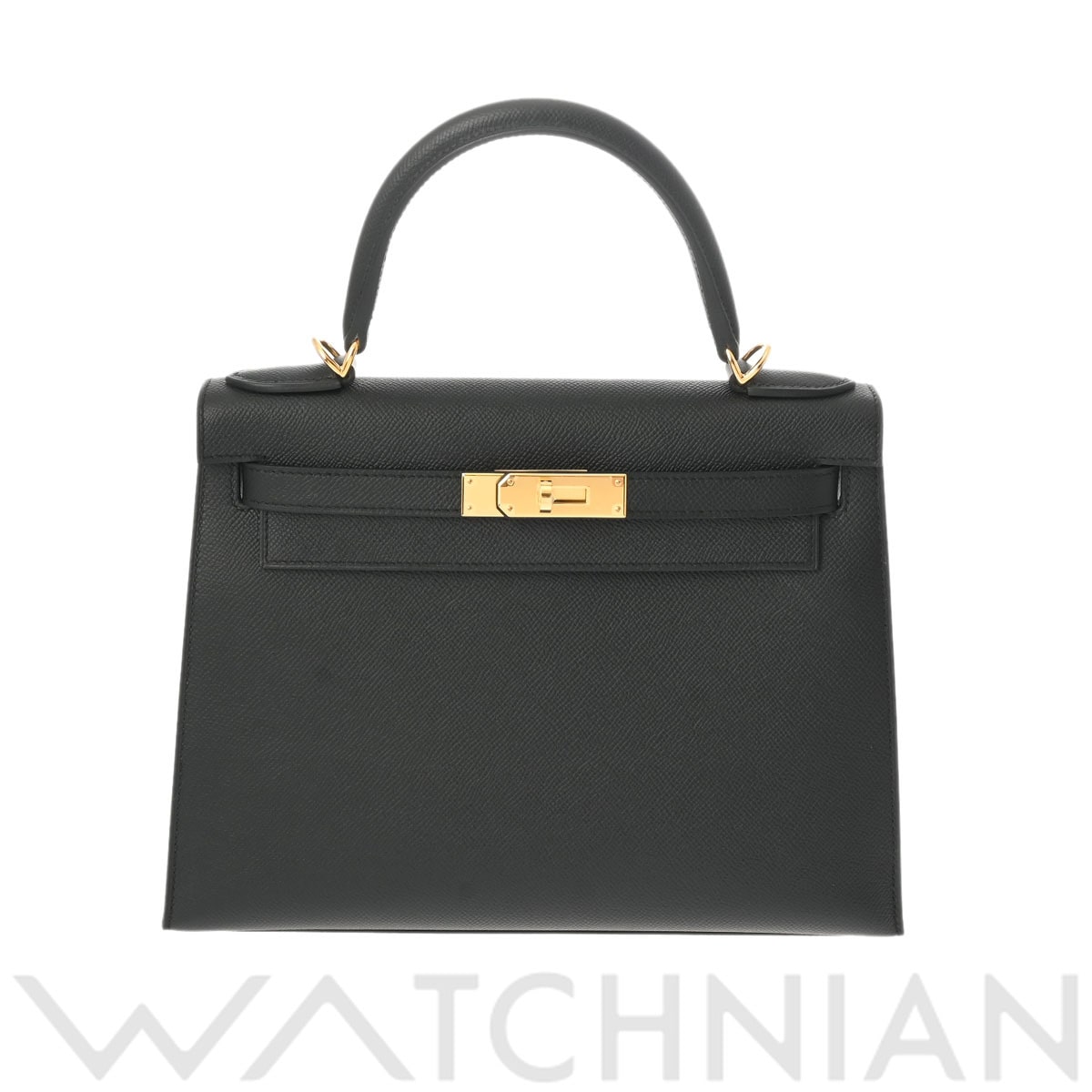 エルメス ケリー 28 外縫い 2WAY ブラック/ゴールド金具 ヴォーエプソン レディース バッグ 【新品】【bag】