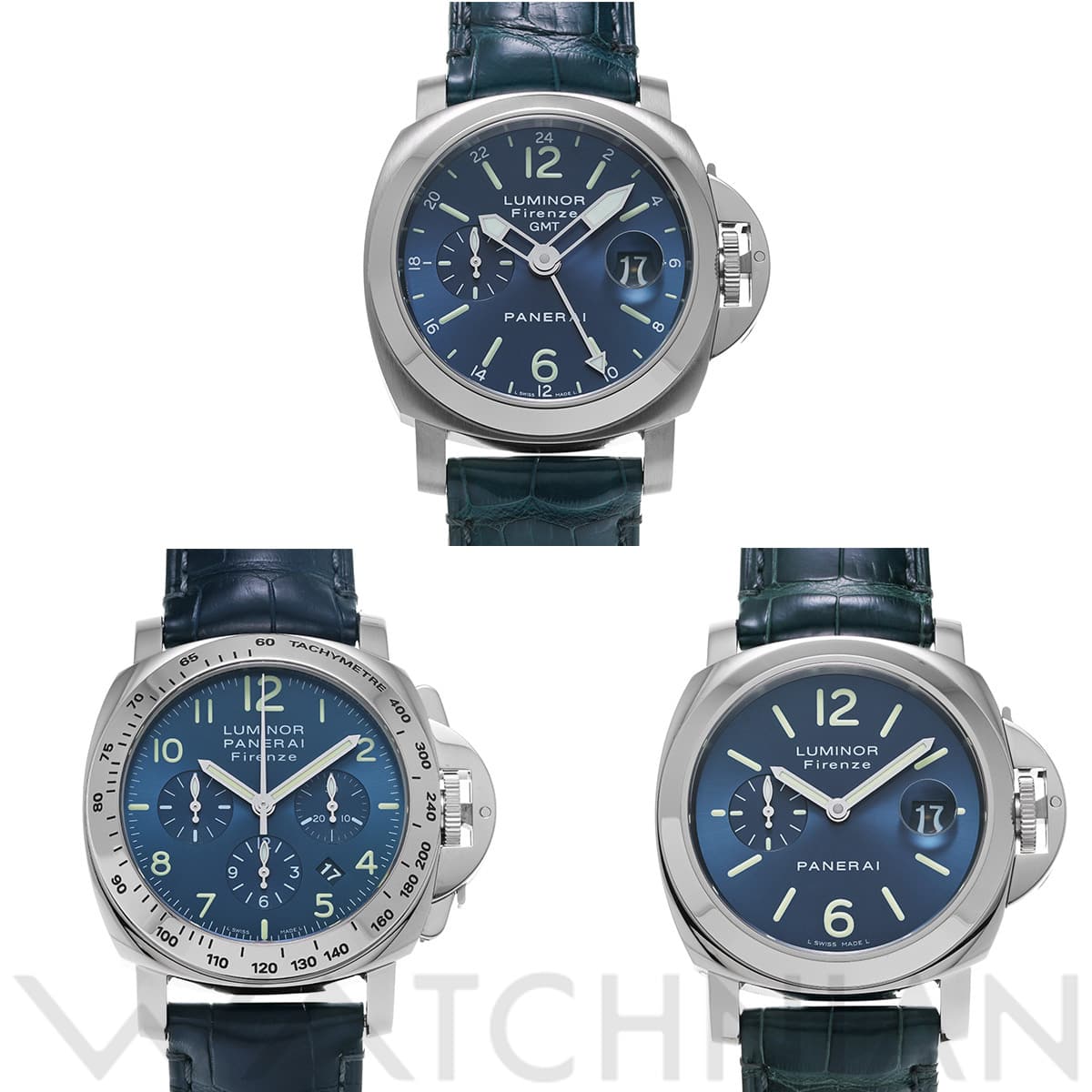 パネライ ルミノール フィレンツェブティック セット PAM00781 ブルー メンズ 時計 【中古】【wristwatch】