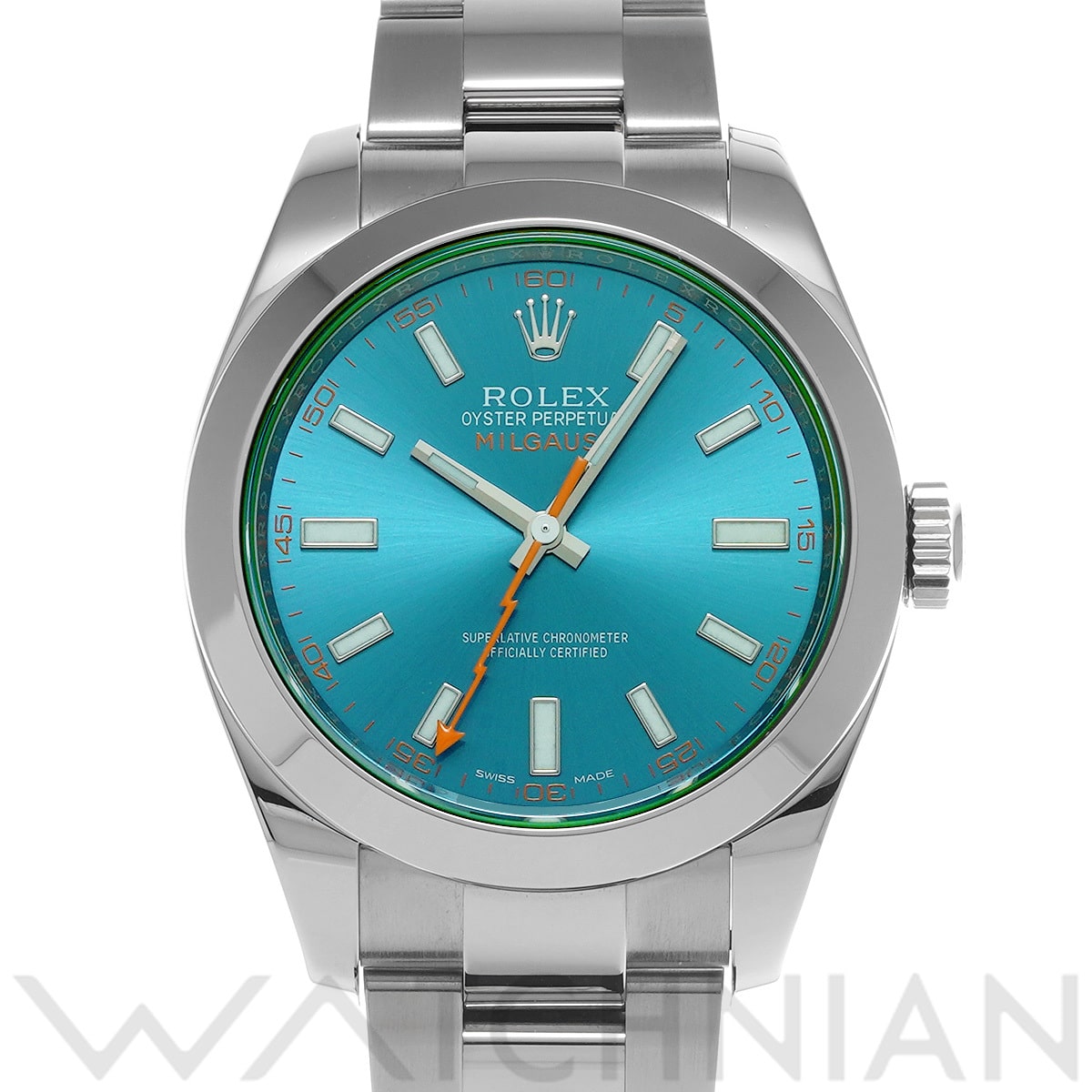 ロレックス ミルガウス 116400GV Zブルー メンズ 時計 【中古】【wristwatch】