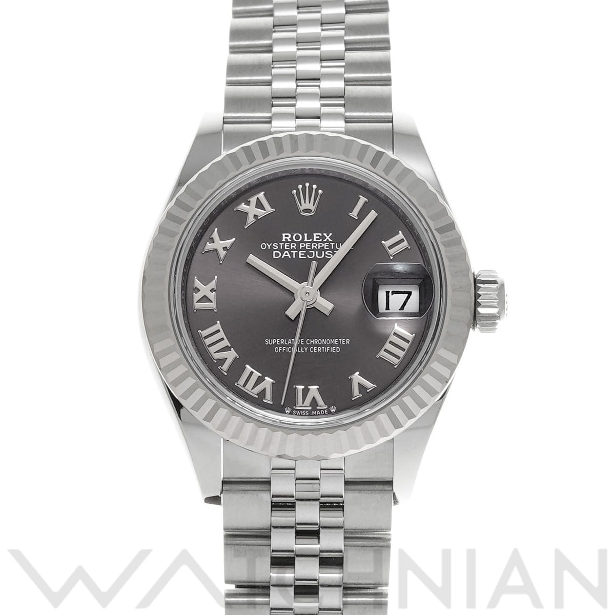 ロレックス レディ デイトジャスト 28 279174 ダークグレー レディース 時計 【中古】【wristwatch】