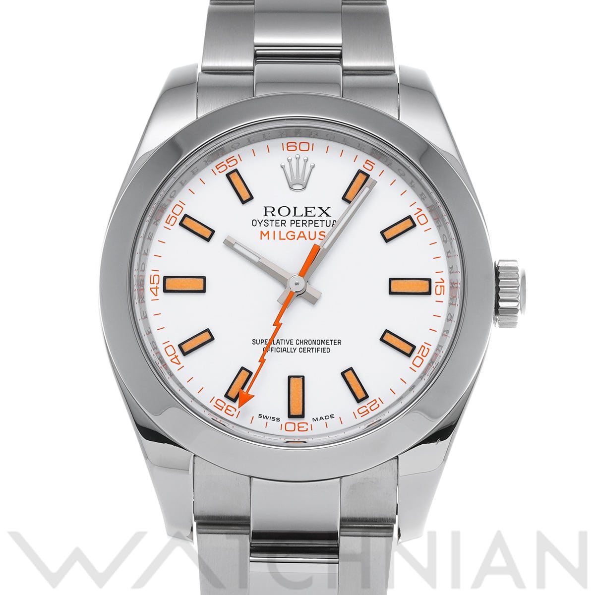 ロレックス ミルガウス 116400 ホワイト メンズ 時計 【中古】【wristwatch】