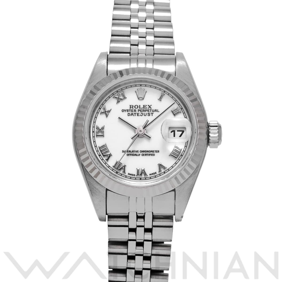 ロレックス デイトジャスト 79174 ホワイト レディース 時計 【中古】【wristwatch】