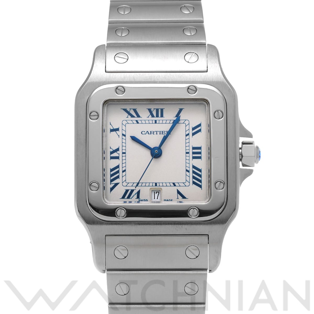 カルティエ サントス ガルベ LM W20060D6 シルバー レディース 時計 【中古】【wristwatch】