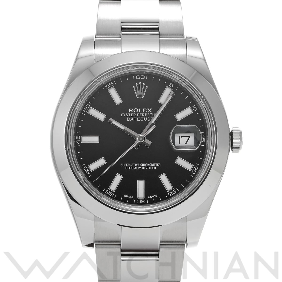 ロレックス デイトジャストII 116300 ブラック メンズ 時計 【中古】【wristwatch】