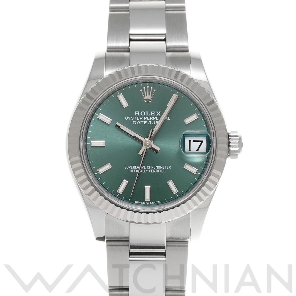 ロレックス デイトジャスト 31 278274 ミントグリーン ユニセックス 時計 【中古】【wristwatch】