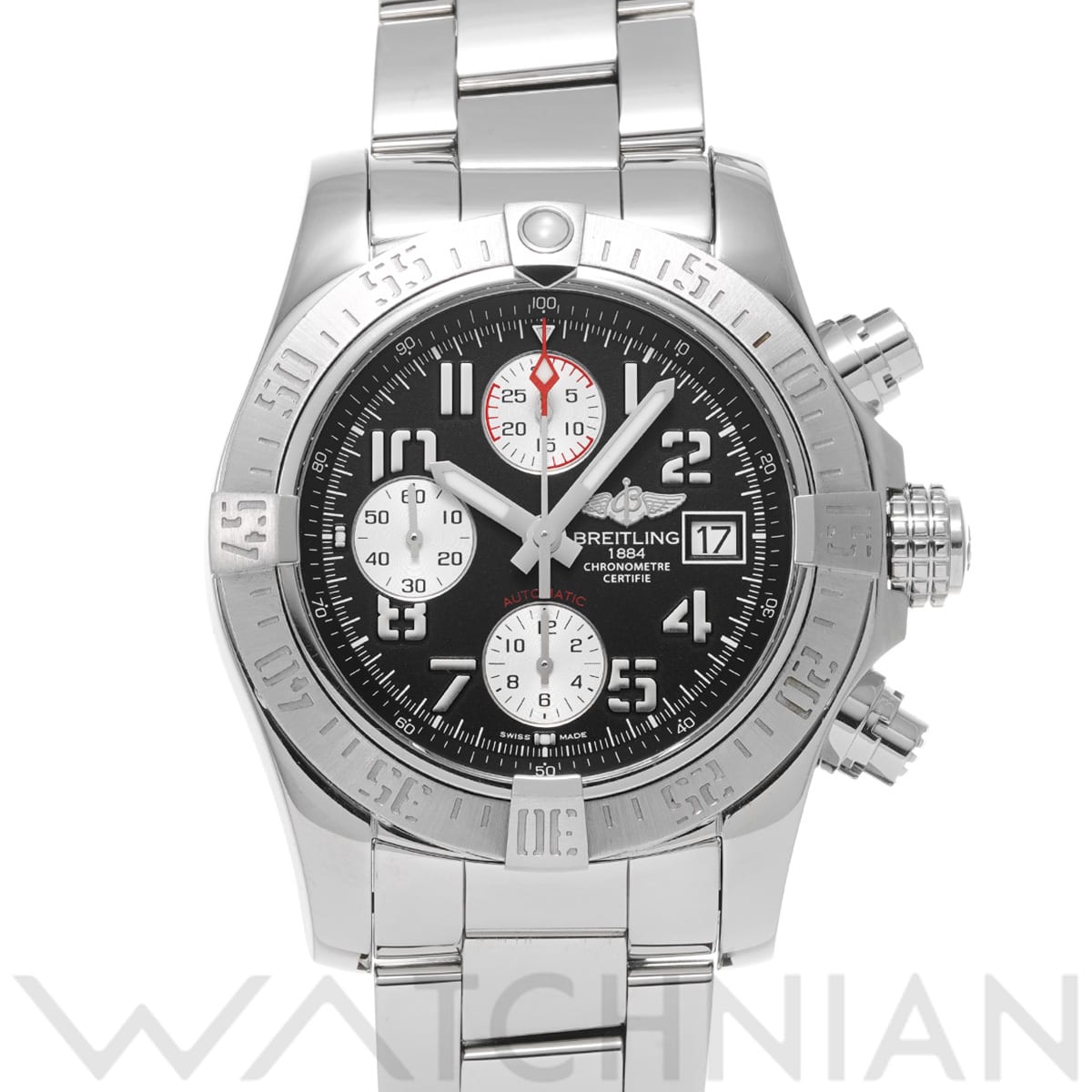 ブライトリング アベンジャー II A1338111/BC33 ブラック/シルバー メンズ 時計 【中古】【wristwatch】