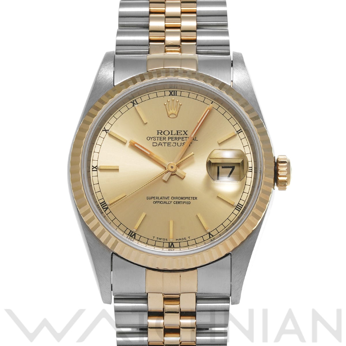 ロレックス デイトジャスト 16233 シャンパン メンズ 時計 【中古】【wristwatch】