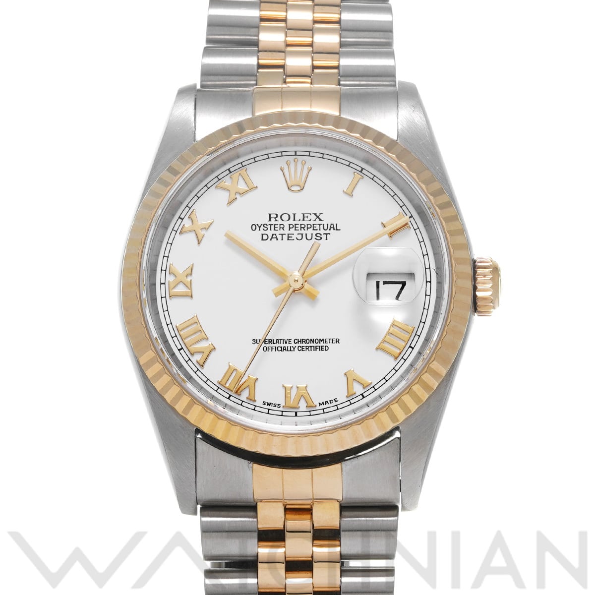 ロレックス デイトジャスト 36 16233 ホワイト メンズ 時計 【中古】【wristwatch】