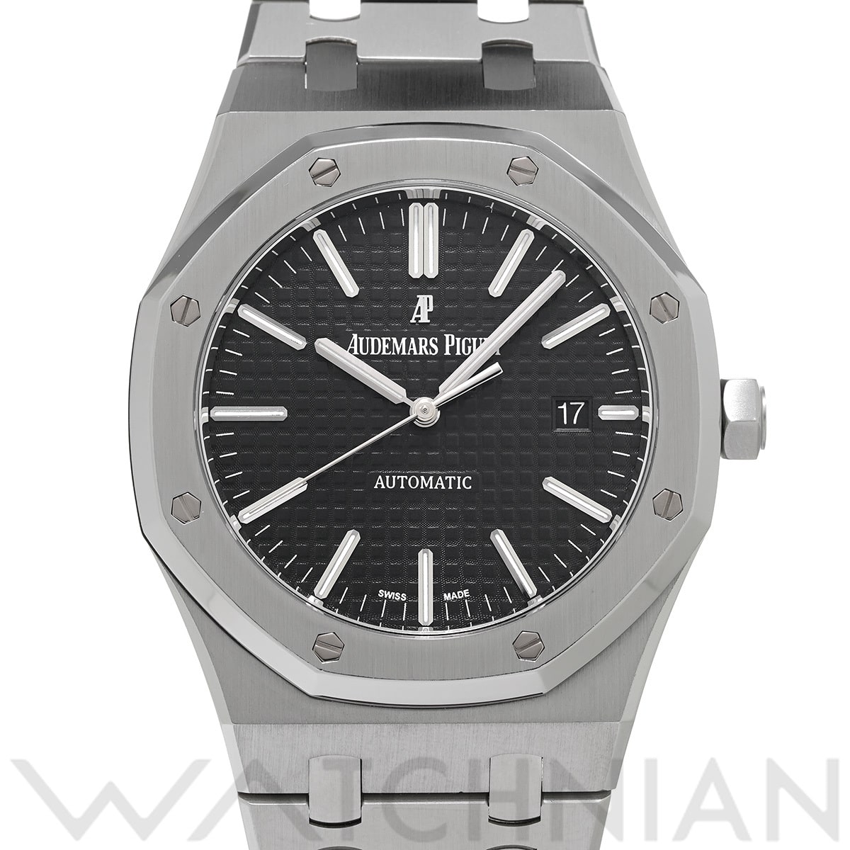 オーデマ ピゲ ロイヤルオーク 15400ST.OO.1220ST.01 ブラック メンズ 時計 【中古】【wristwatch】