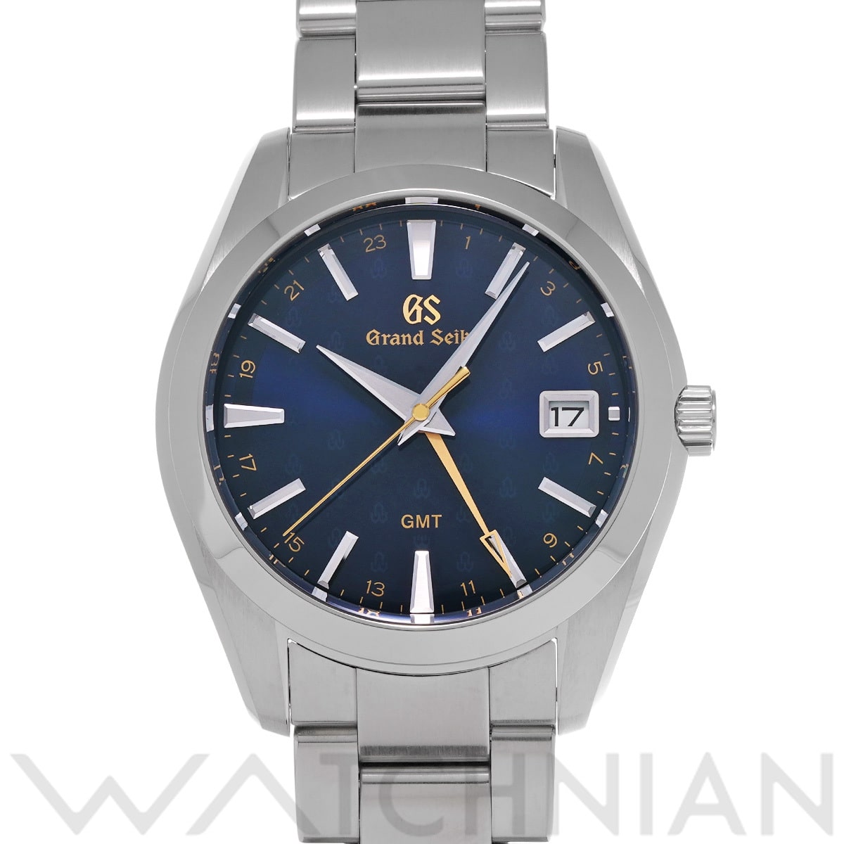グランドセイコー ヘリテージコレクション クォーツ GMT クォーツウォッチ 50th SBGN009 ディープブルー メンズ 時計 【中古】【wristwatch】