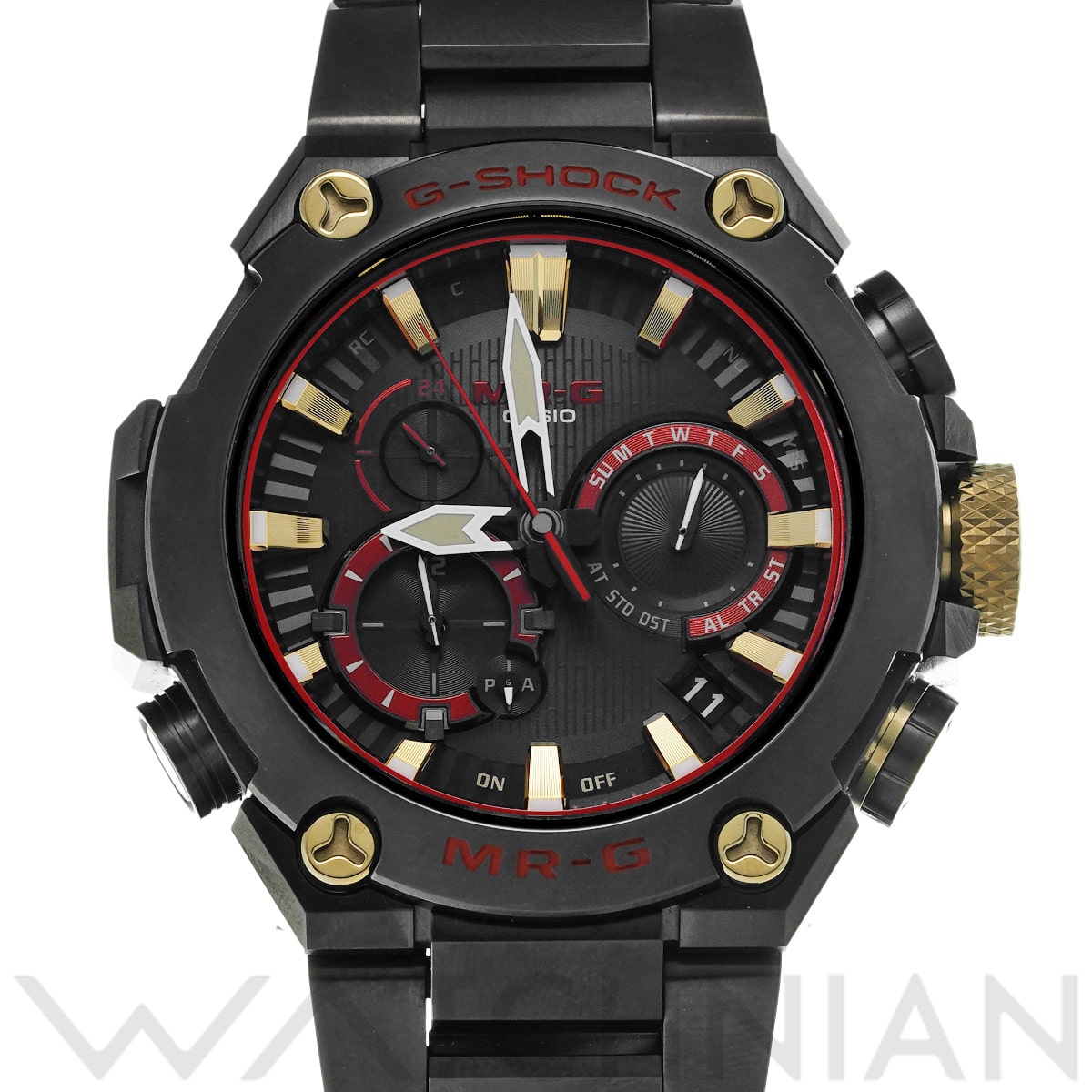 カシオ G-SHOCK MR-G B2000シリーズ 赤備え MRG-B2000B-1A4JR ブラック/レッド メンズ 時計 【中古】【wristwatch】
