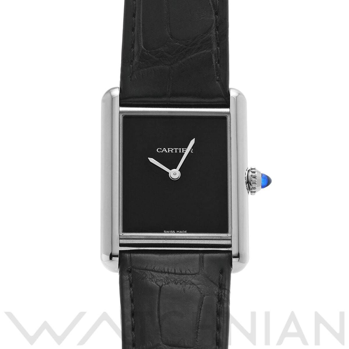 カルティエ タンク マスト ドゥ カルティエ LM WSTA0072 ブラックラッカー メンズ 時計 【中古】【wristwatch】