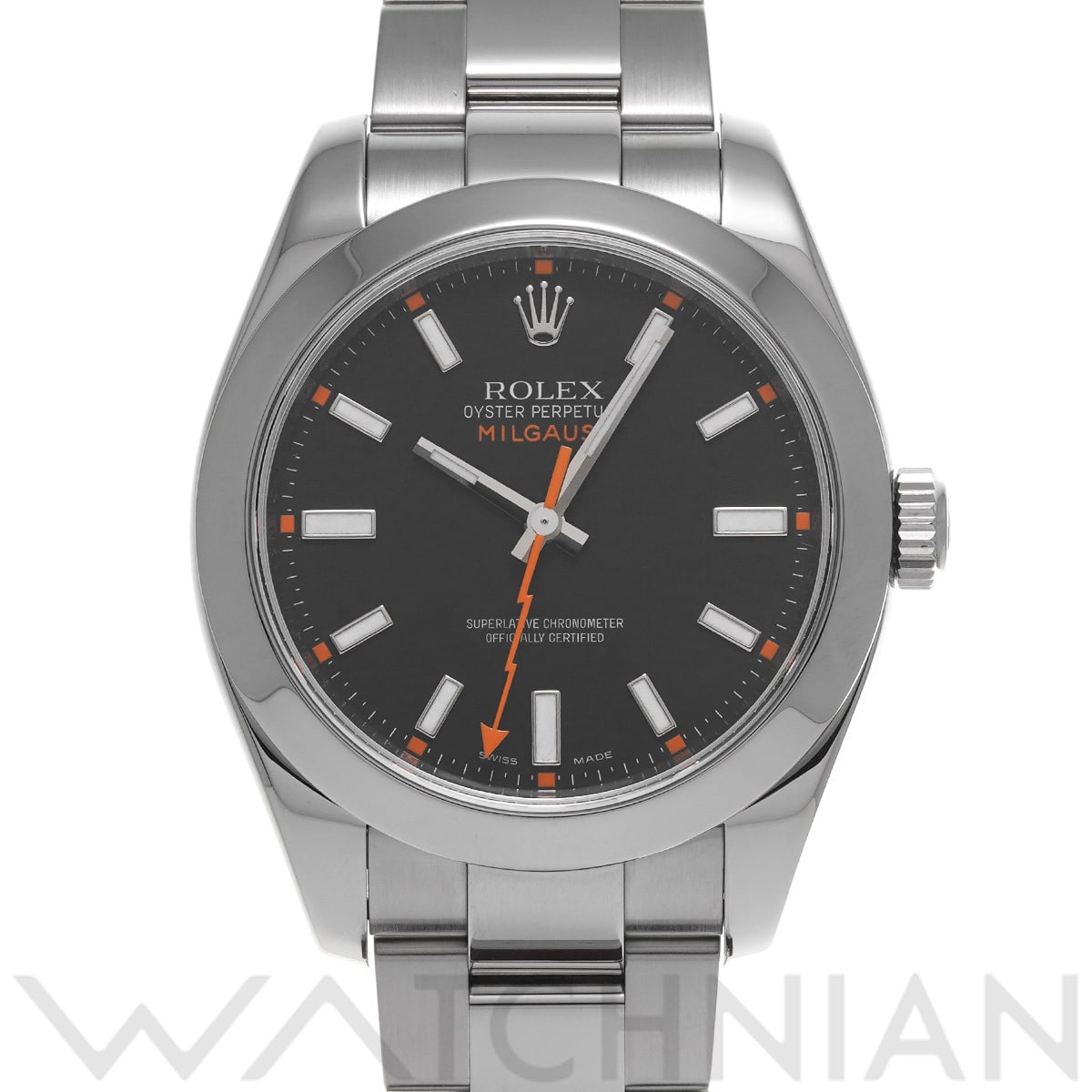 ロレックス ミルガウス 116400 ブラック メンズ 時計 【中古】【wristwatch】