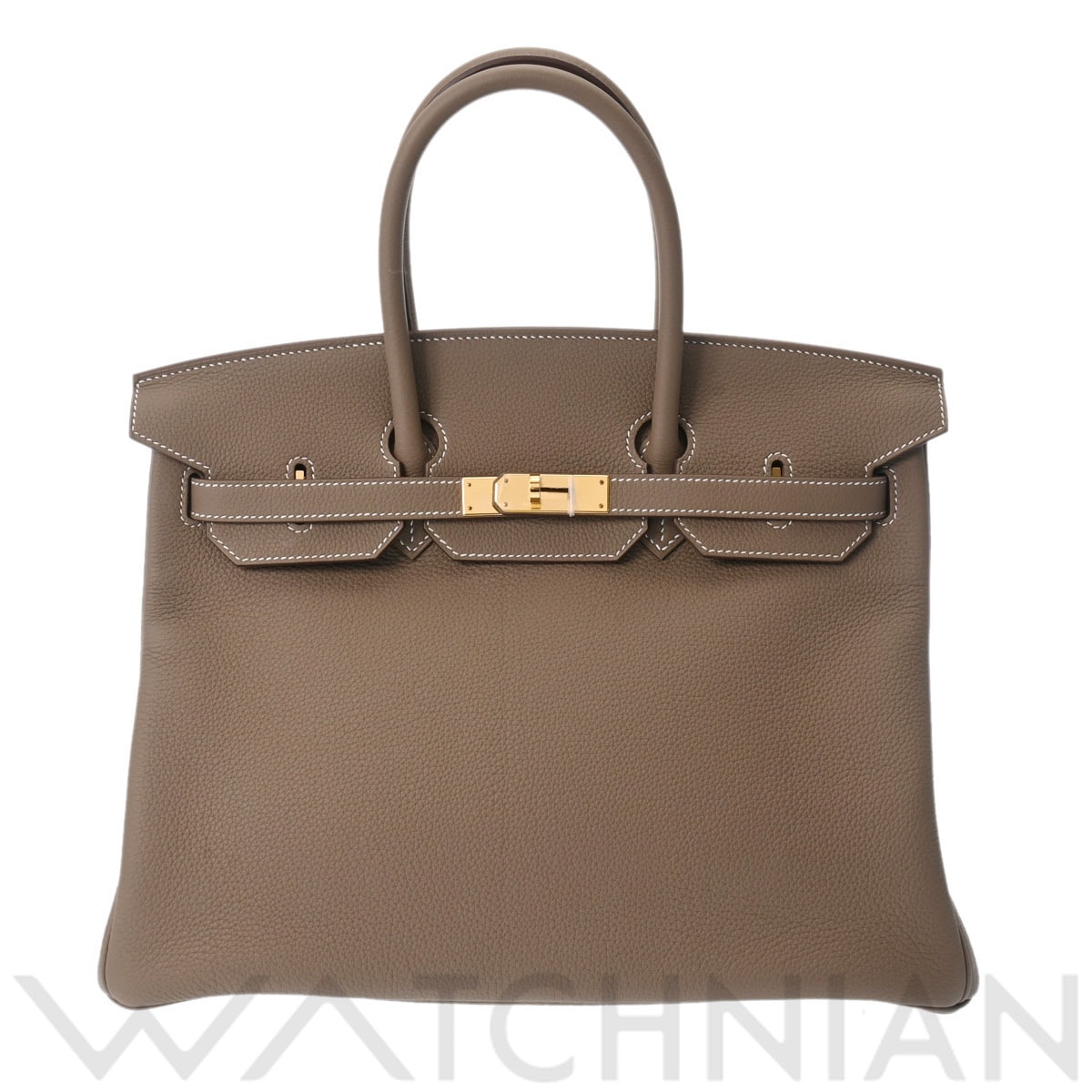 エルメス バーキン 35 エトゥープ/ゴールド金具 トゴ ユニセックス バッグ 【中古】【bag】
