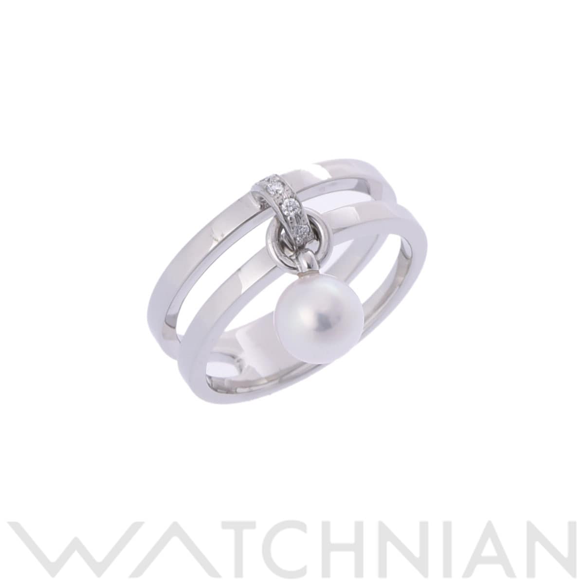 ミキモト パール リング シルバー Pt950プラチナ レディース ジュエリー 【中古】【jewelry】