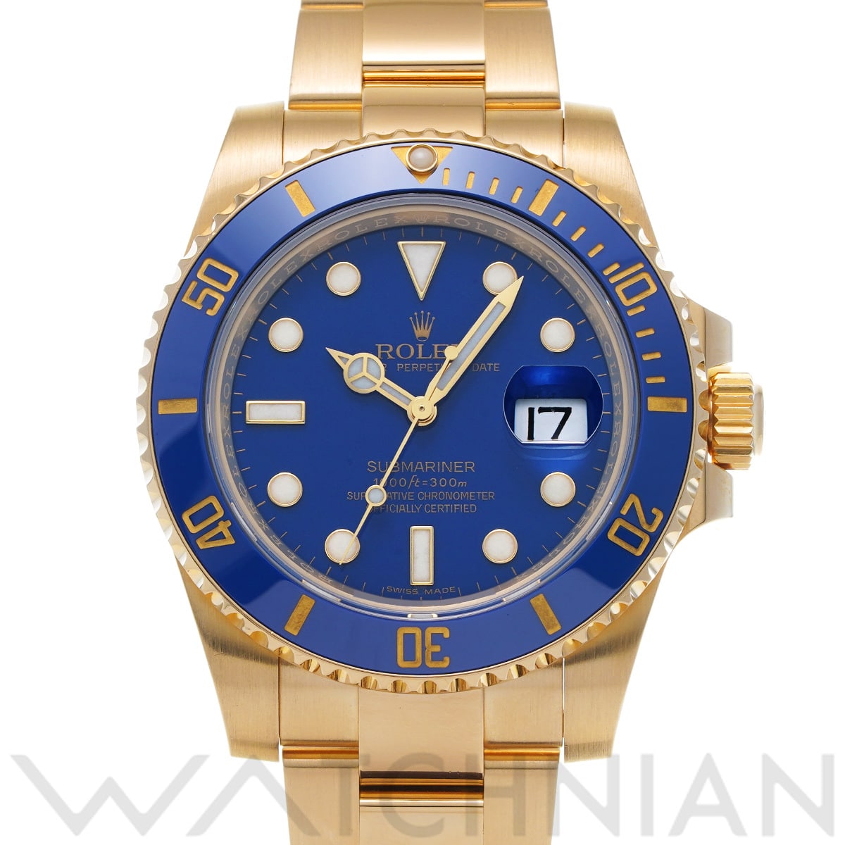 ロレックス サブマリーナ デイト 116618LB ブルー メンズ 時計 【中古】【wristwatch】