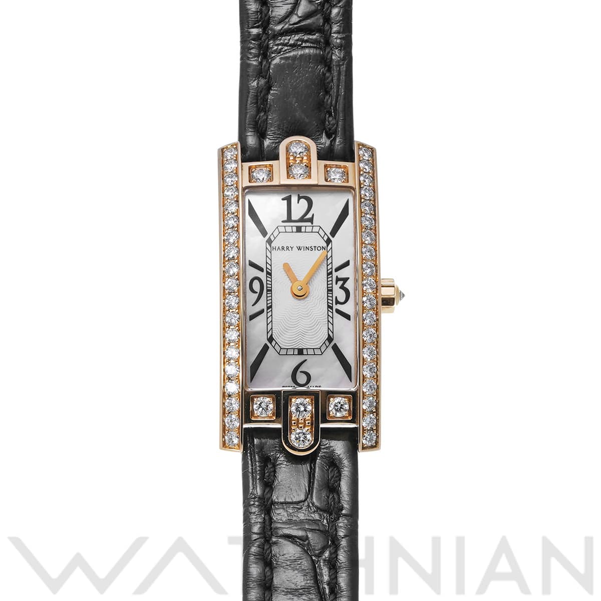ハリー ウィンストン アヴェニューC ミニ AVCQHM16RR017 ホワイトシェル レディース 時計 【中古】【wristwatch】