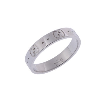 グッチ アイコンリング #14 シルバー K18ホワイトゴールド WG レディース ジュエリー 【中古】【jewelry】