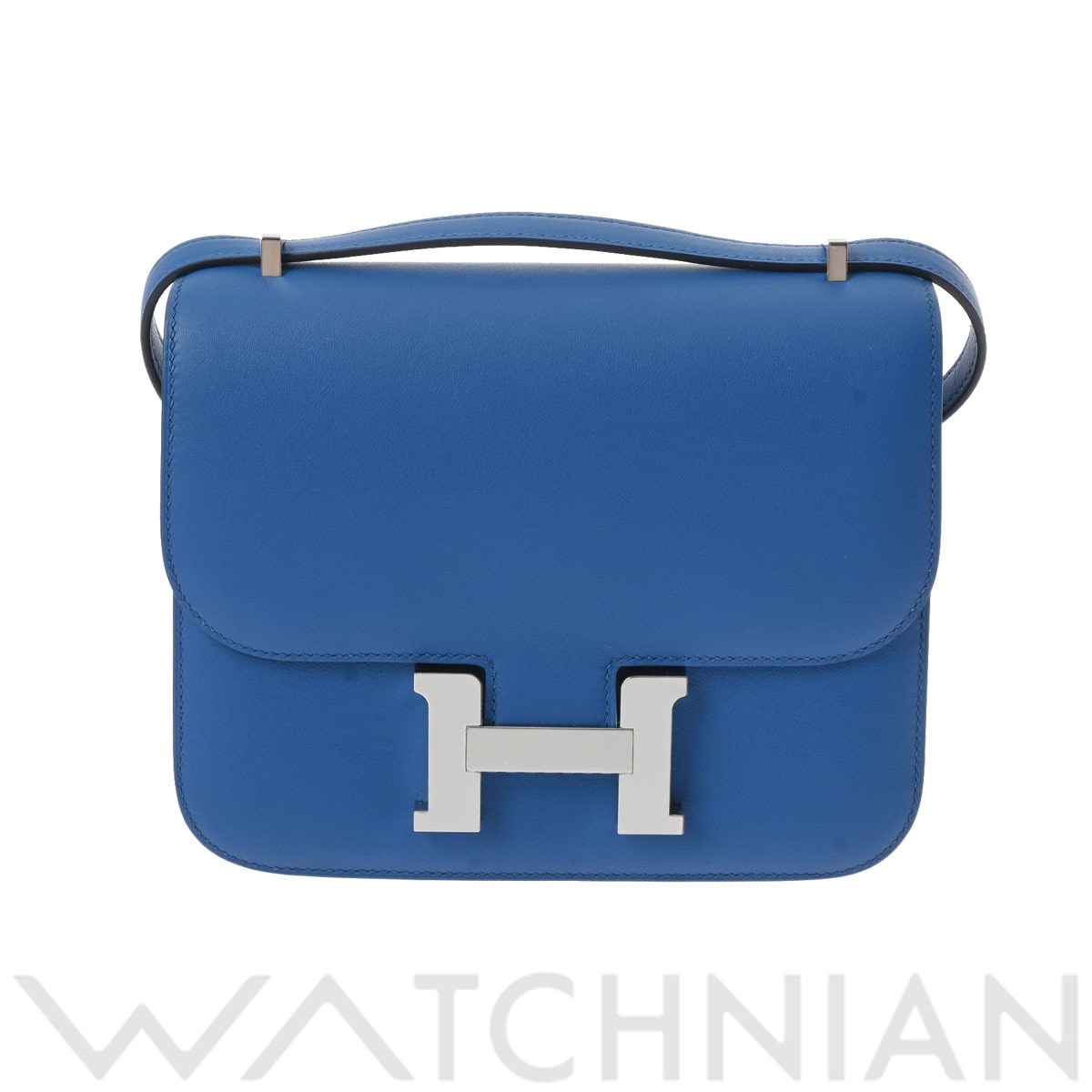 エルメス コンスタンス ミニ18 ブルーフランス/パラジウム金具 ヴォースイフト レディース バッグ 【未使用】【bag】