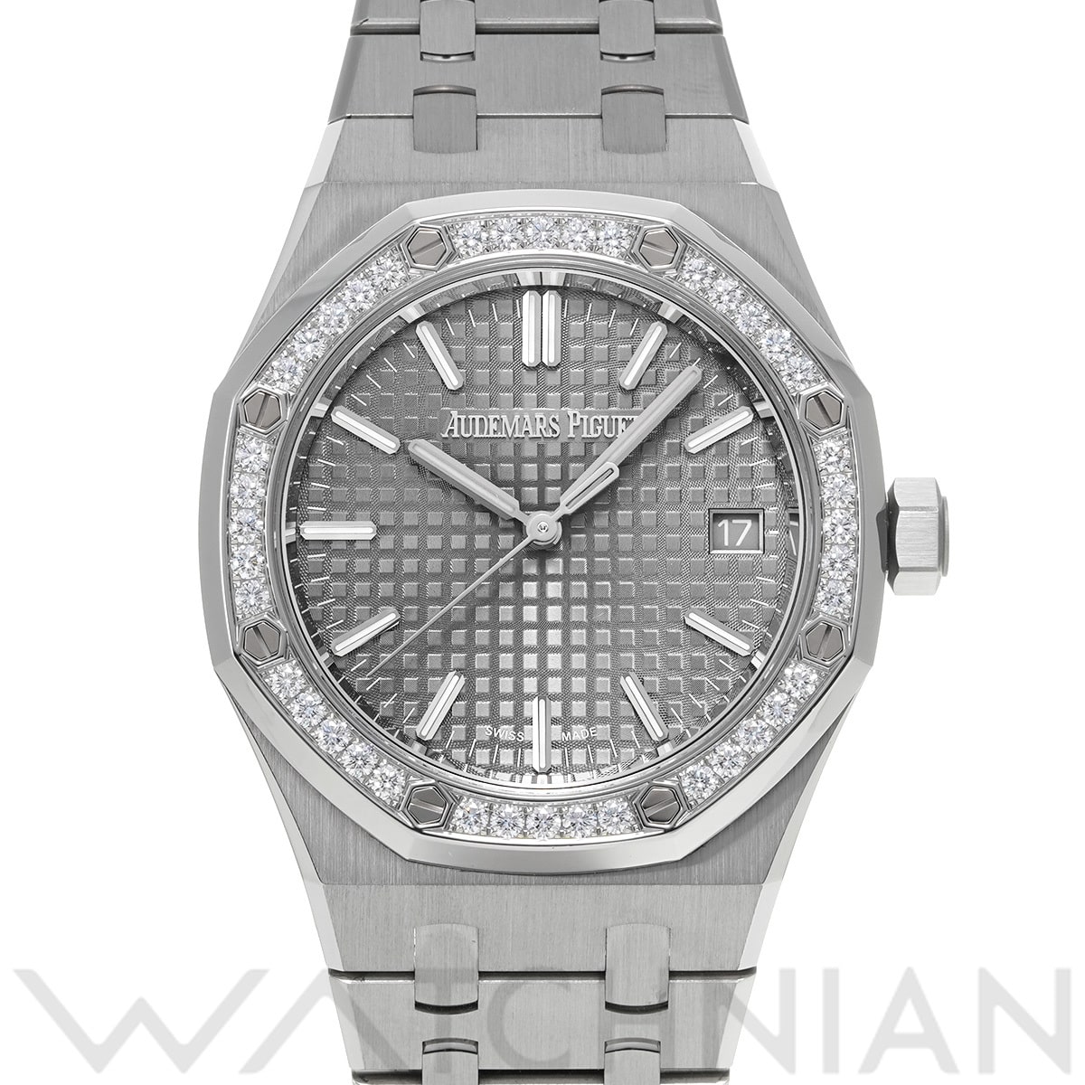 オーデマ ピゲ ロイヤルオーク 15551ST.ZZ.1356ST.06 グレー レディース 時計 【中古】【wristwatch】