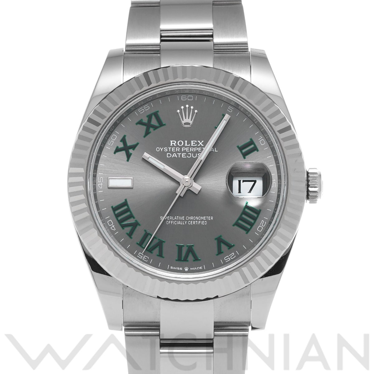 ロレックス デイトジャスト 41 126334 スレート メンズ 時計 【中古】【wristwatch】