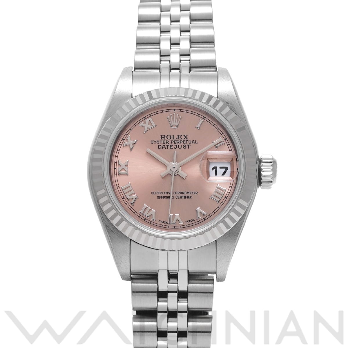 ロレックス デイトジャスト 79174 ピンク レディース 時計 【中古】【wristwatch】