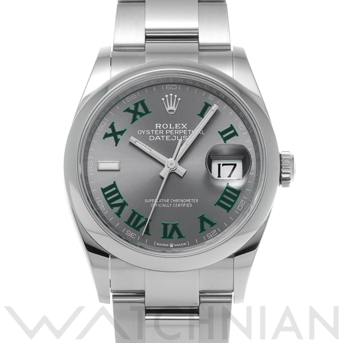 ロレックス デイトジャスト 36 126200 スレート メンズ 時計 【中古】【wristwatch】