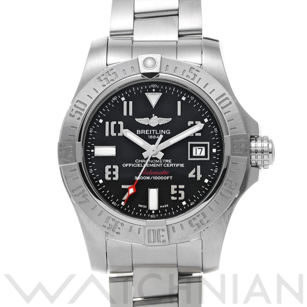 ブライトリング アベンジャー II シーウルフ A1733110/BC31 ブラック メンズ 時計 【中古】【wristwatch】