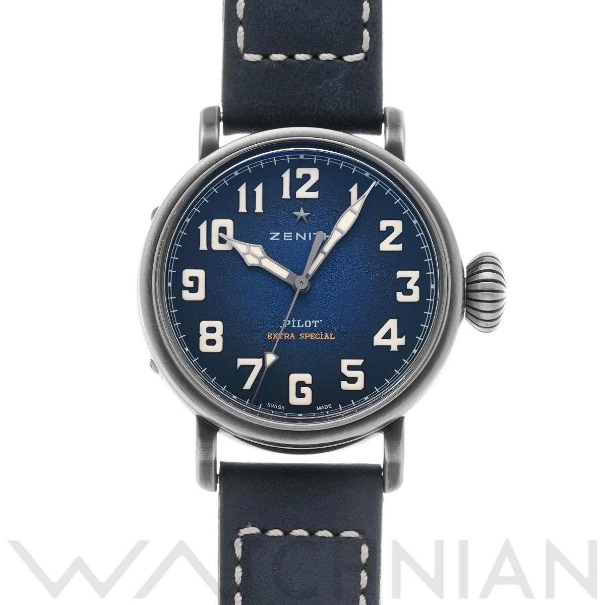 ゼニス パイロット タイプXX エクストラスペシャル 40mm リミテッド 11.1942.679/53.C808 ブルー メンズ 時計 【中古】【wristwatch】