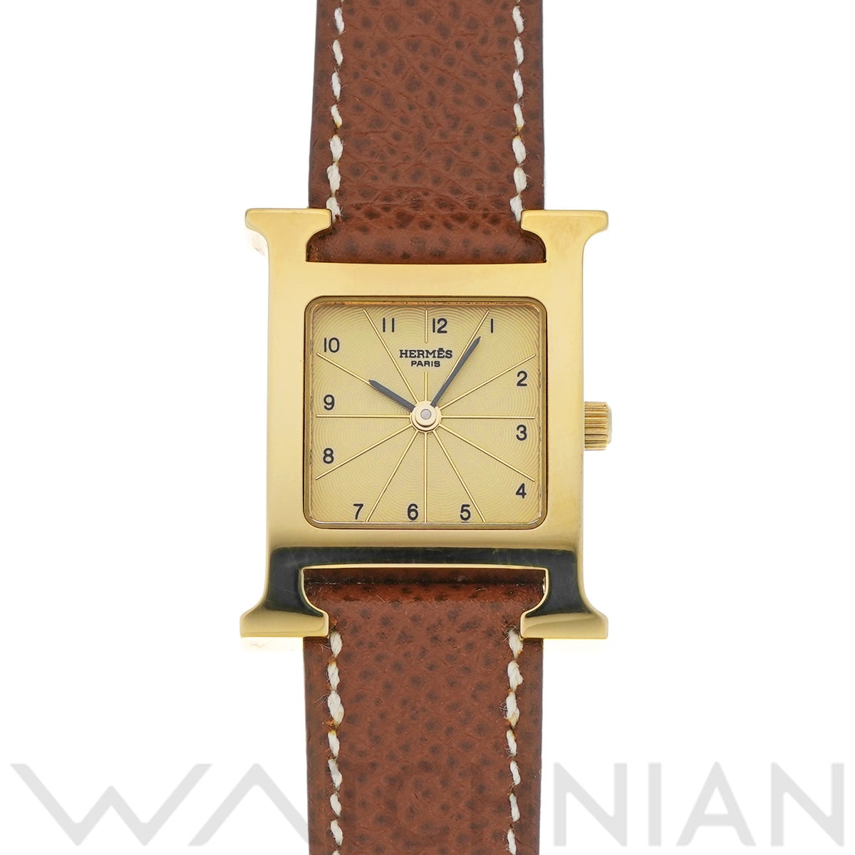 エルメス Hウォッチ HH1.201 シャンパン レディース 時計 【中古】【wristwatch】