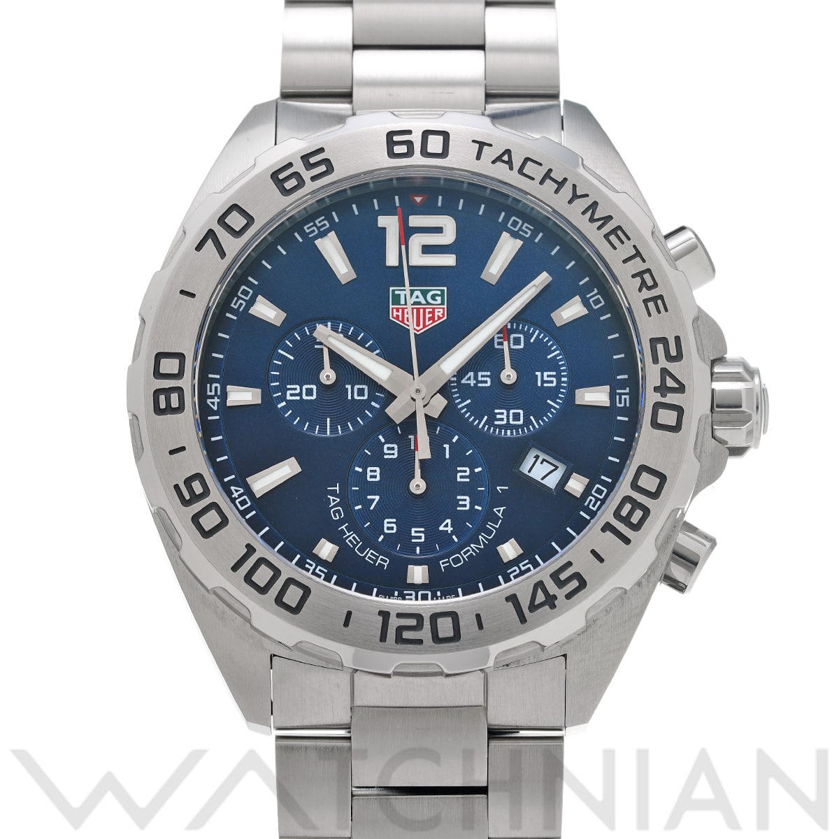 タグ ホイヤー フォーミュラ1 クォーツ クロノグラフ CAZ101K.BA0842 ブルー メンズ 時計 【中古】【wristwatch】