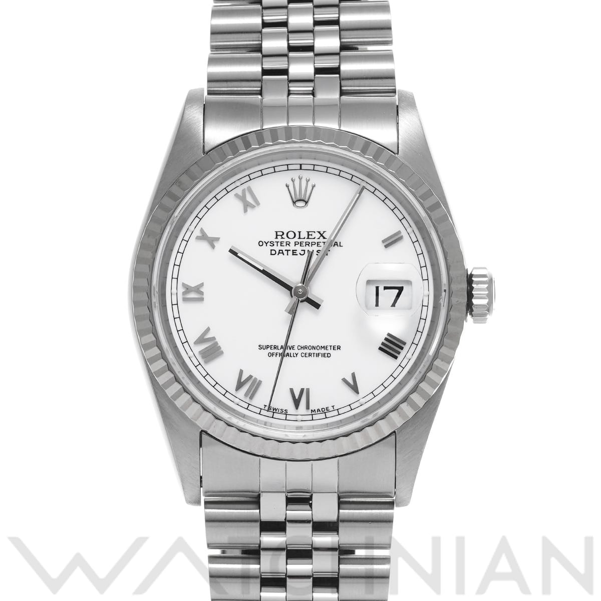 ロレックス デイトジャスト 16234 ホワイト メンズ 時計 【中古】【wristwatch】