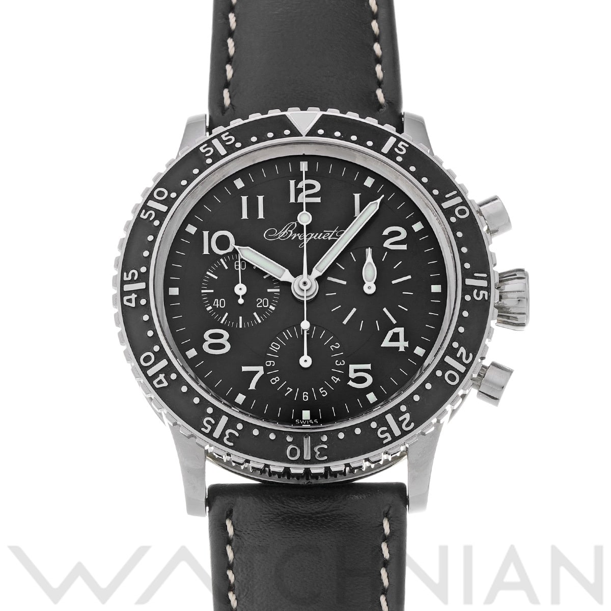 ブレゲ アエロナバル タイプXX 3803ST/92/3W6 ブラック メンズ 時計 【中古】【wristwatch】