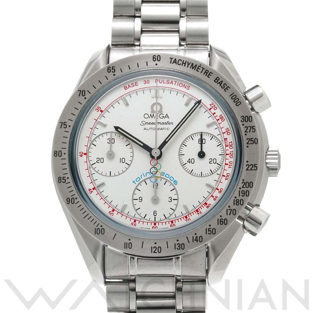 オメガ スピードマスター オートマティック 2006 トリノオリンピック 3538.30 シルバー レディース 時計 【中古】【wristwatch】