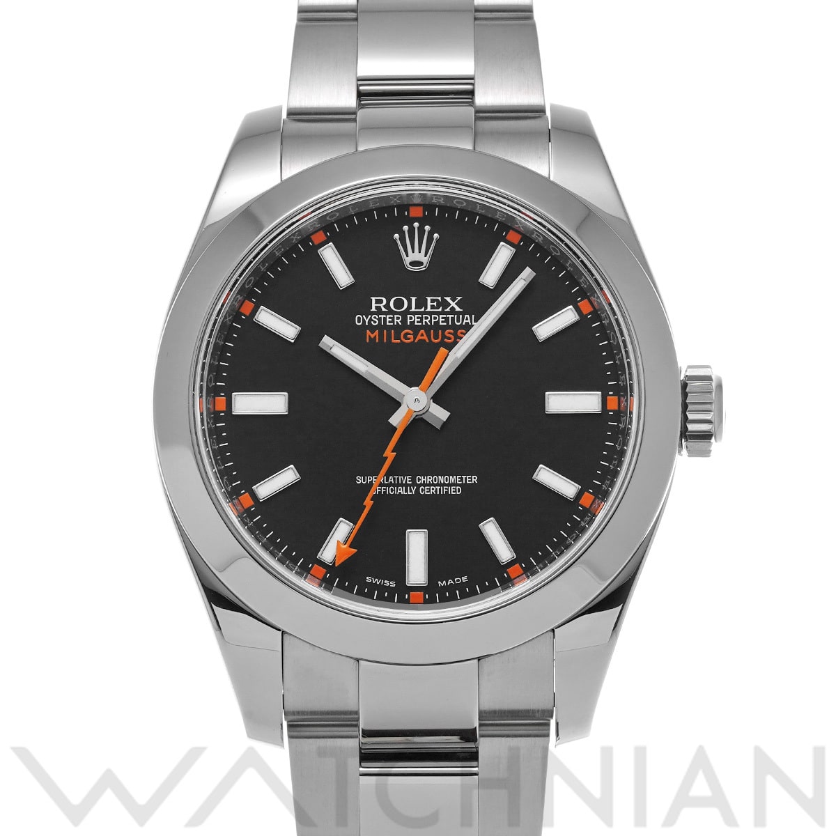 ロレックス ミルガウス 116400 ブラック メンズ 時計 【中古】【wristwatch】