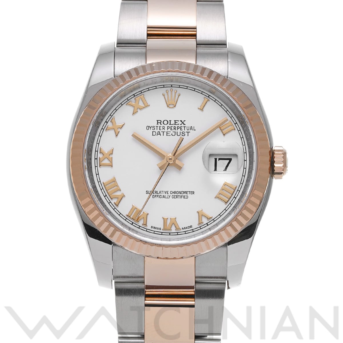 ロレックス デイトジャスト 36 116231 ホワイト メンズ 時計 【中古】【wristwatch】