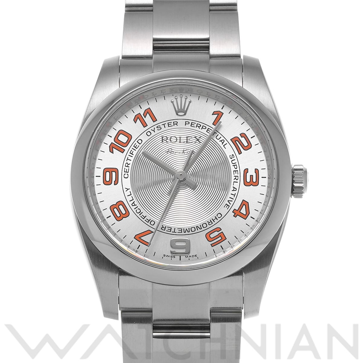 ロレックス エアキング 114200 シルバーコンセントリック メンズ 時計 【中古】【wristwatch】