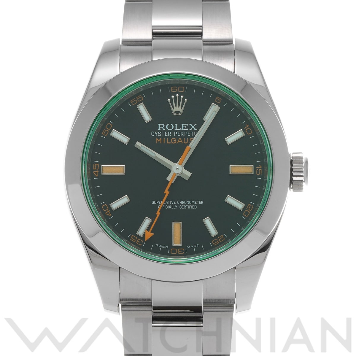 ロレックス ミルガウス 116400GV インテンスブラック メンズ 時計 【中古】【wristwatch】