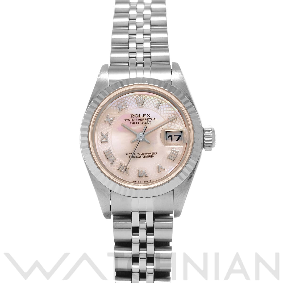 ロレックス デイトジャスト 26 79174NRD ピンクシェル レディース 時計 【中古】【wristwatch】