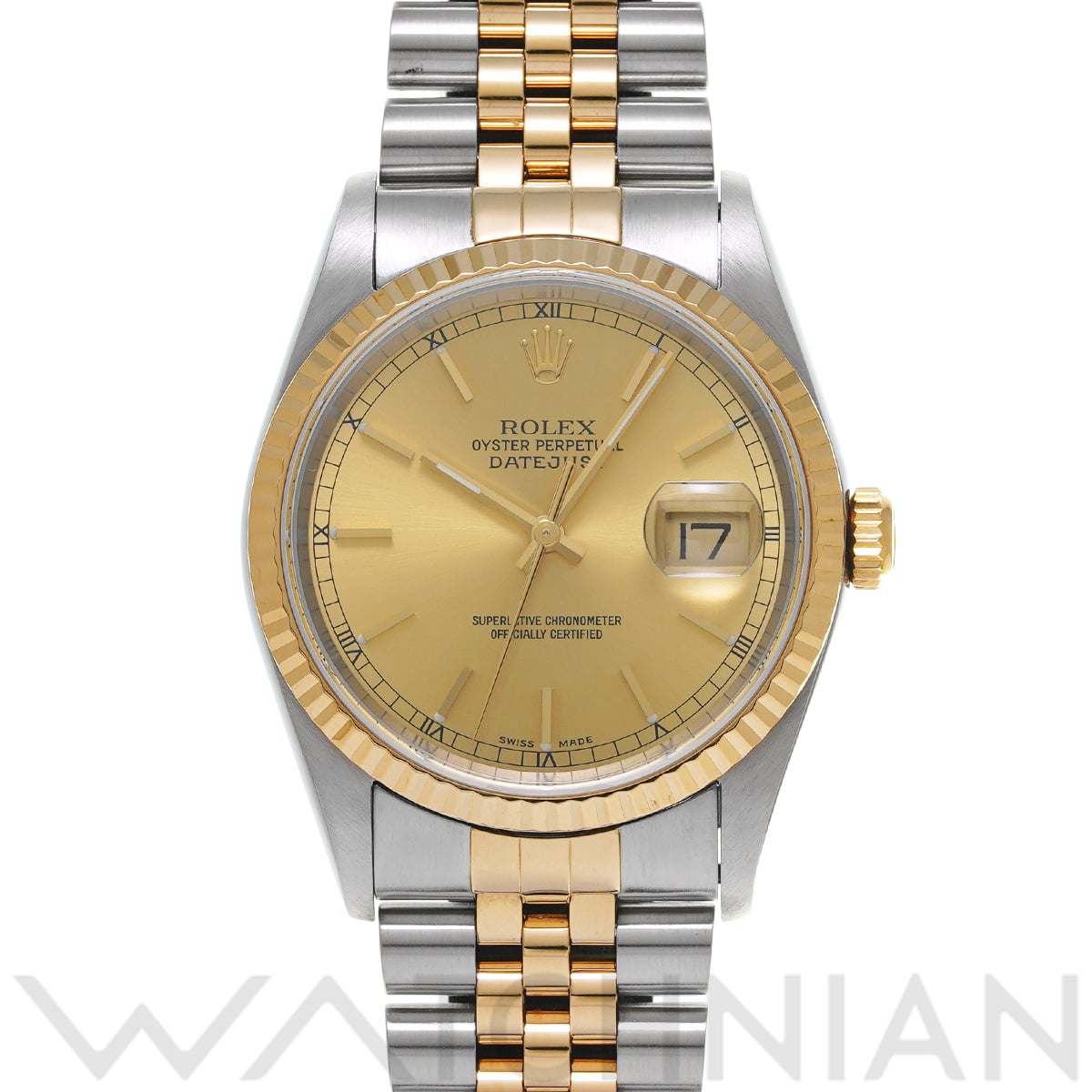 ロレックス デイトジャスト 16233 シャンパン メンズ 時計 【中古】【wristwatch】