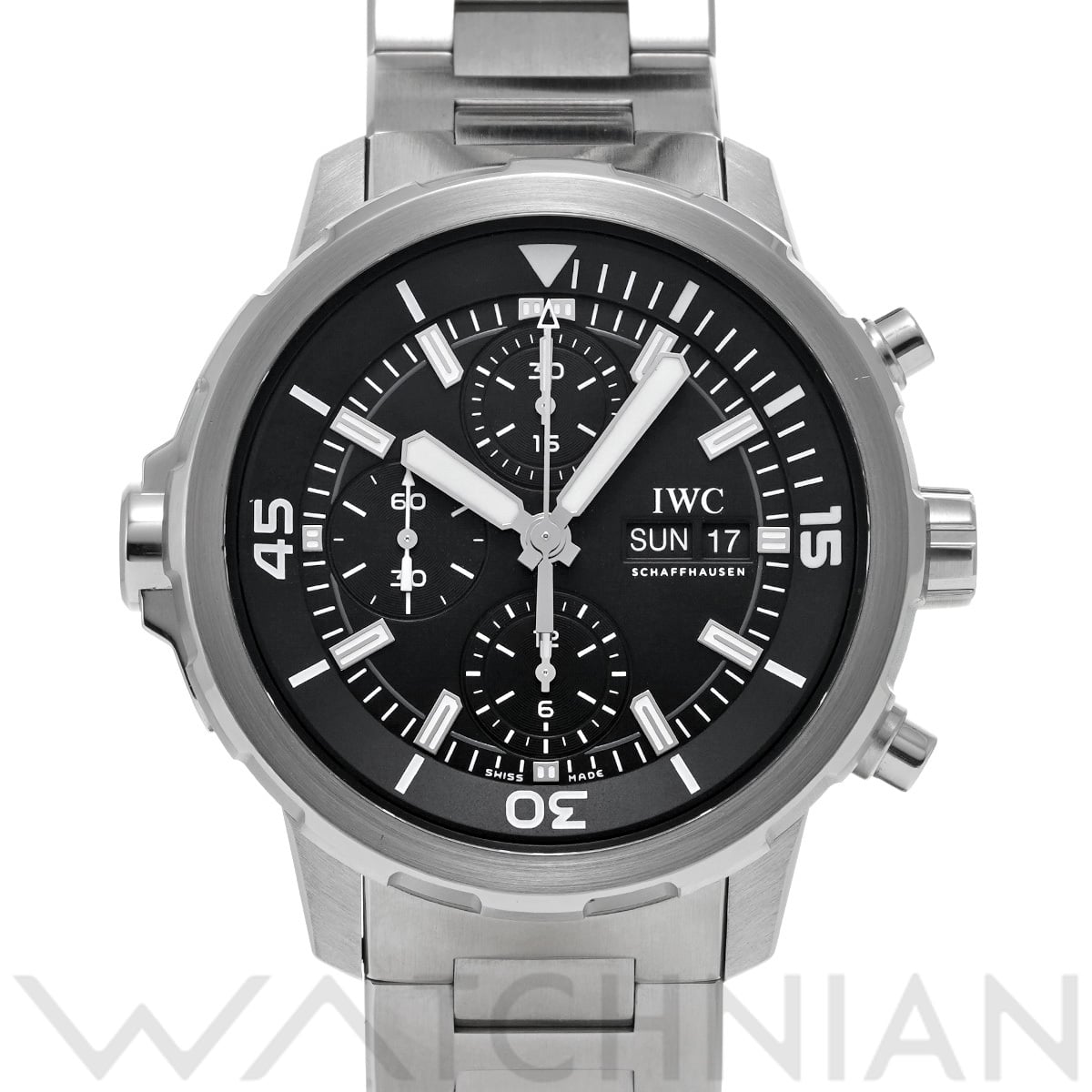 IWC アクアタイマー クロノグラフ IW376804 ブラック メンズ 時計 【中古】【wristwatch】