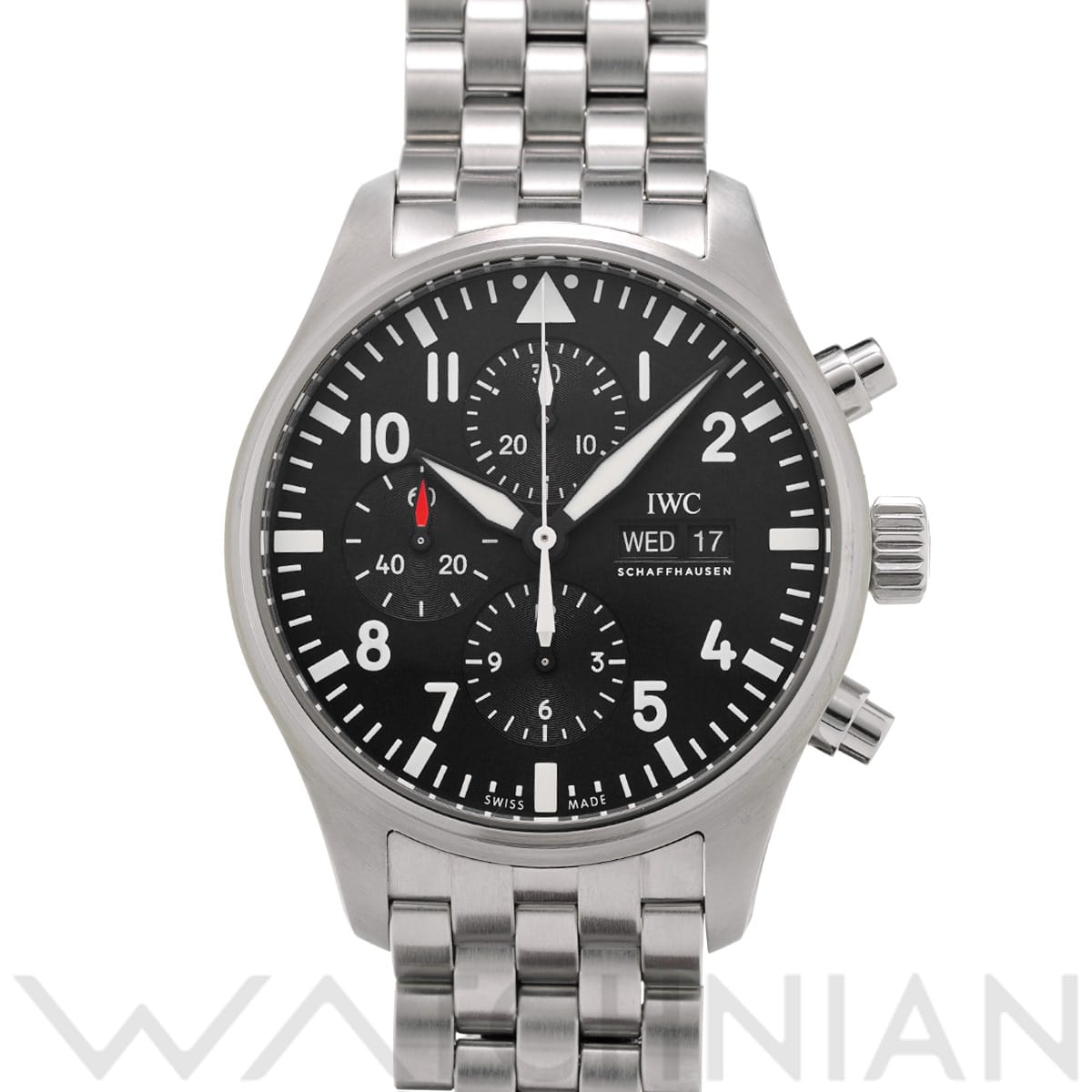 IWC パイロットウォッチ クロノグラフ IW377710 ブラック メンズ 時計 【中古】【wristwatch】