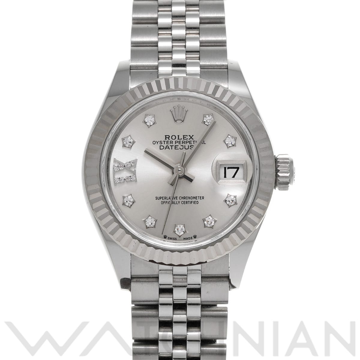 ロレックス レディ デイトジャスト 28  279174G シルバー/ダイヤモンド レディース 時計 【中古】【wristwatch】