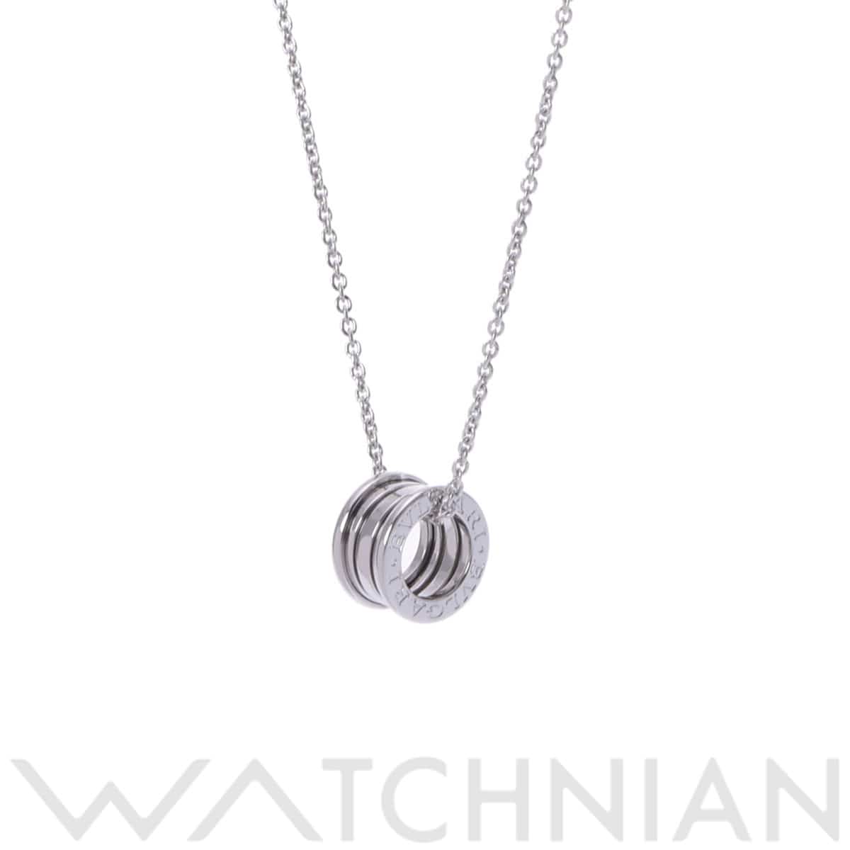 ブルガリ B.ZERO1 ネックレス シルバー K18ホワイトゴールド WG レディース ジュエリー 【中古】【jewelry】