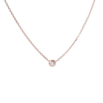 カルティエ ダムールネックレス XS ゴールド K18ピンクゴールド PG レディース ジュエリー 【中古】【jewelry】