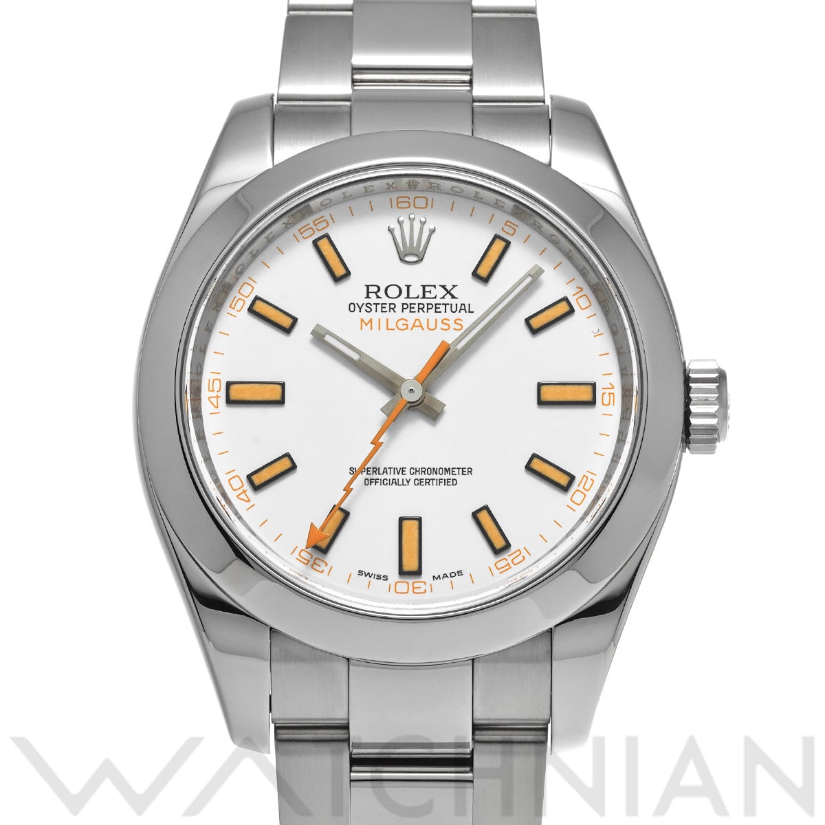 ロレックス ミルガウス 116400 ホワイト メンズ 時計 【中古】【wristwatch】