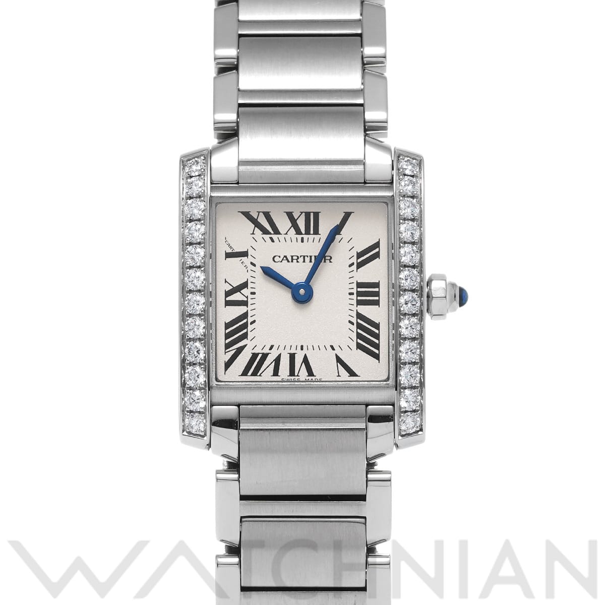 カルティエ タンク フランセーズ SM W4TA0008 シルバー レディース 時計 【中古】【wristwatch】