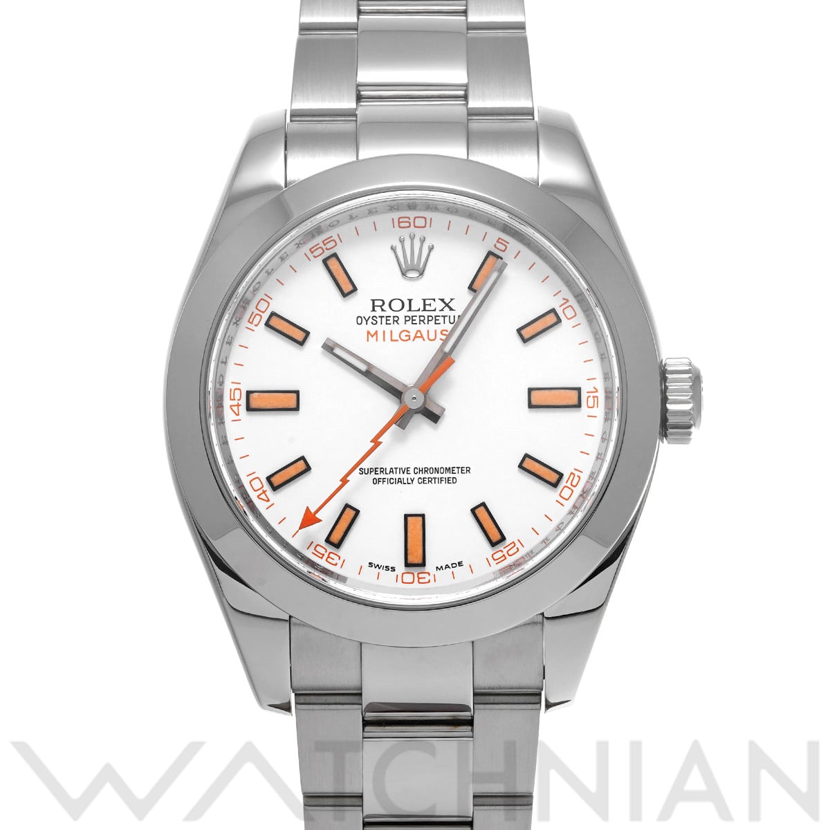 ロレックス ミルガウス 116400 ホワイト メンズ 時計 【中古】【wristwatch】